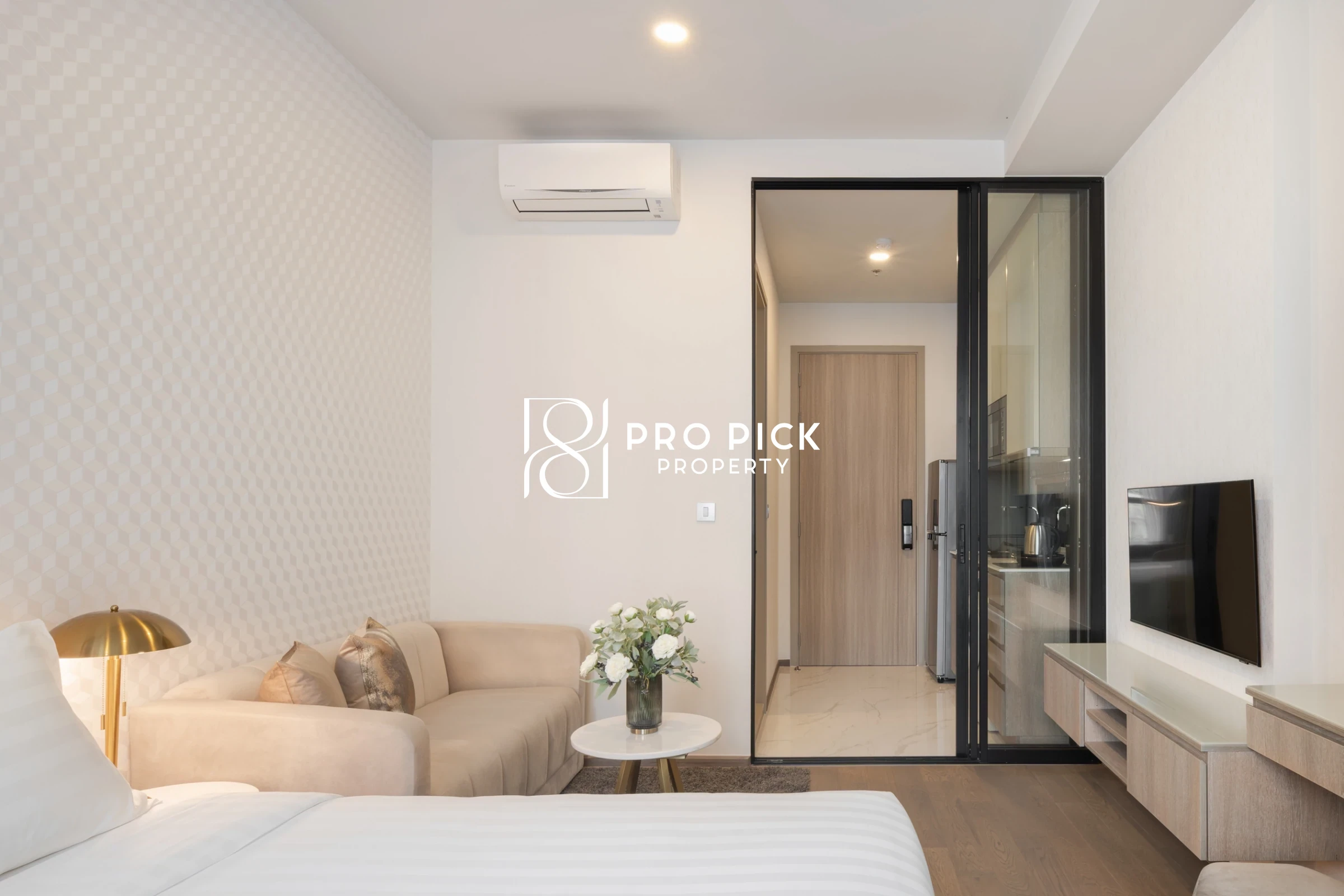 For Rent Condo Park Origin Phayathai Studio Bed 1 Bath BTS Phaya thai Ratchathewi Bangkok PP-00505 photo 3