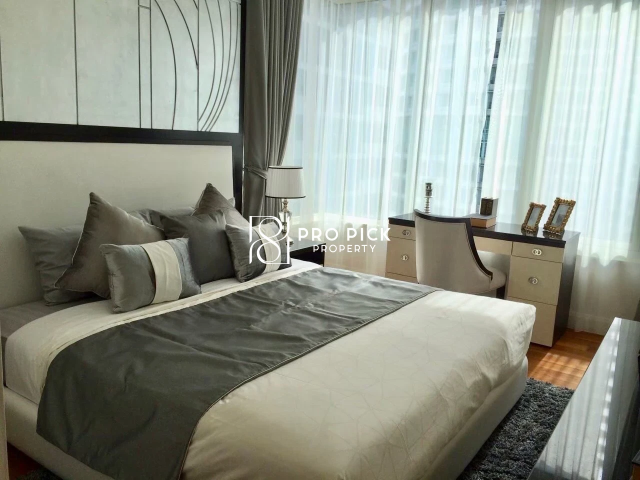 For Rent/Sale Condo Q Lang Suan 2 Bed 2 Bath BTS Chidlom Pathumwan Bangkok PP-00522 more photos