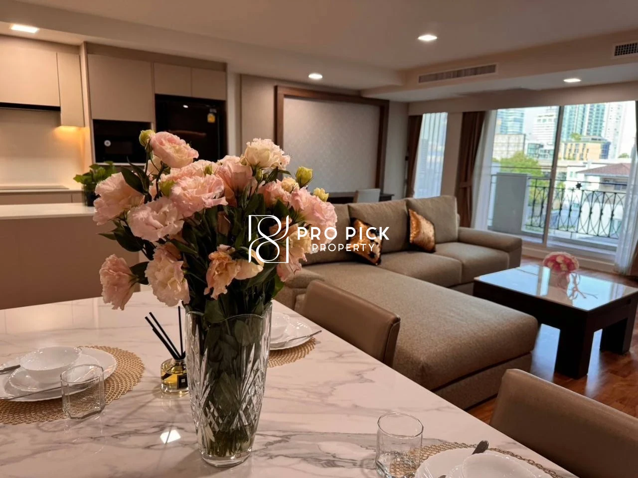 For Rent Condo Kasturi Living 3 Bed 2 Bath BTS Thong lo Sukhumvit Watthana Bangkok PP-00707 photo 2